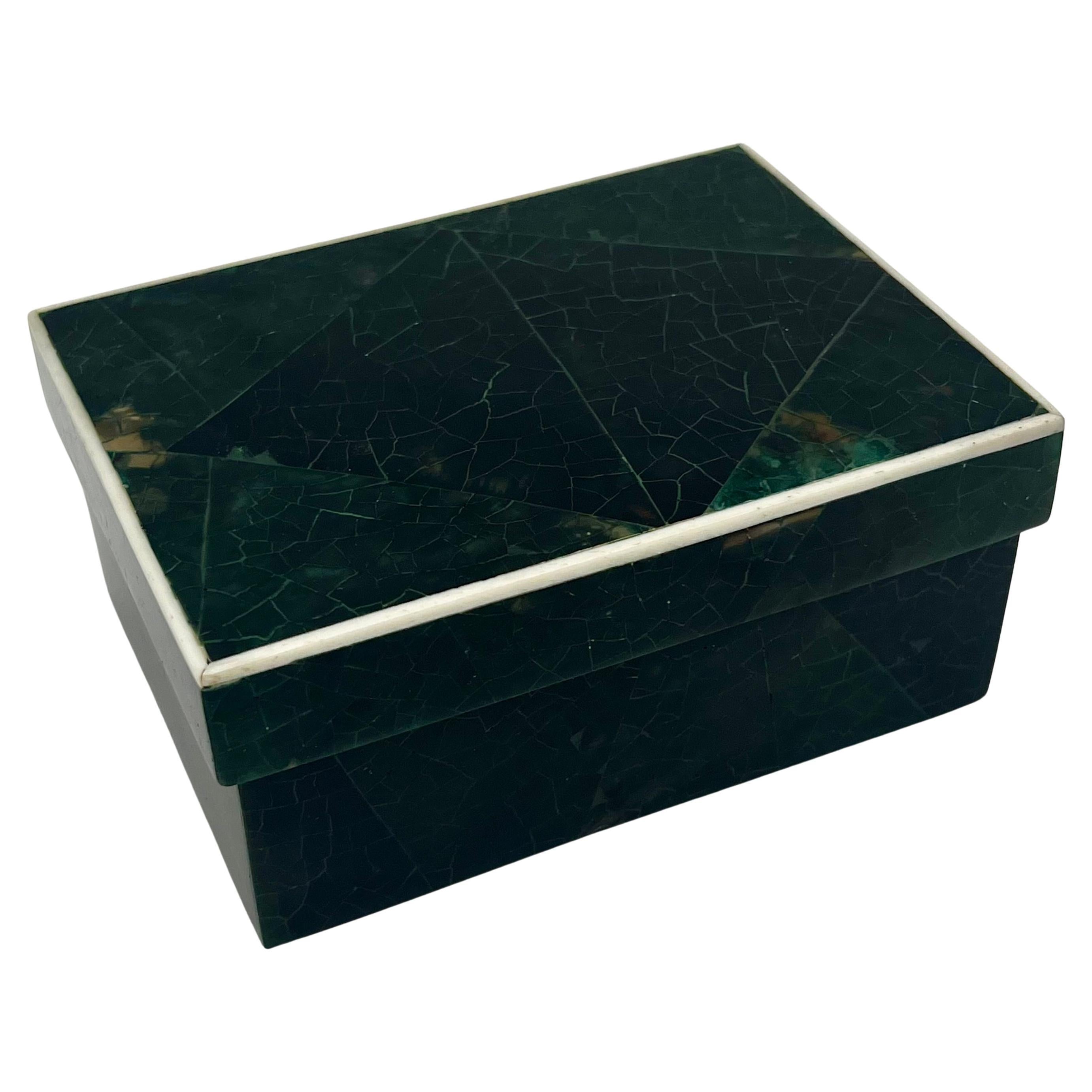 R & Y Augousti Paris France Shagreen Decorative Jewelry Box