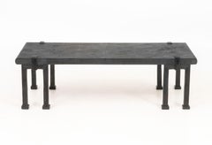 R&Y Augousti Style Black Shagreen Coffee Table