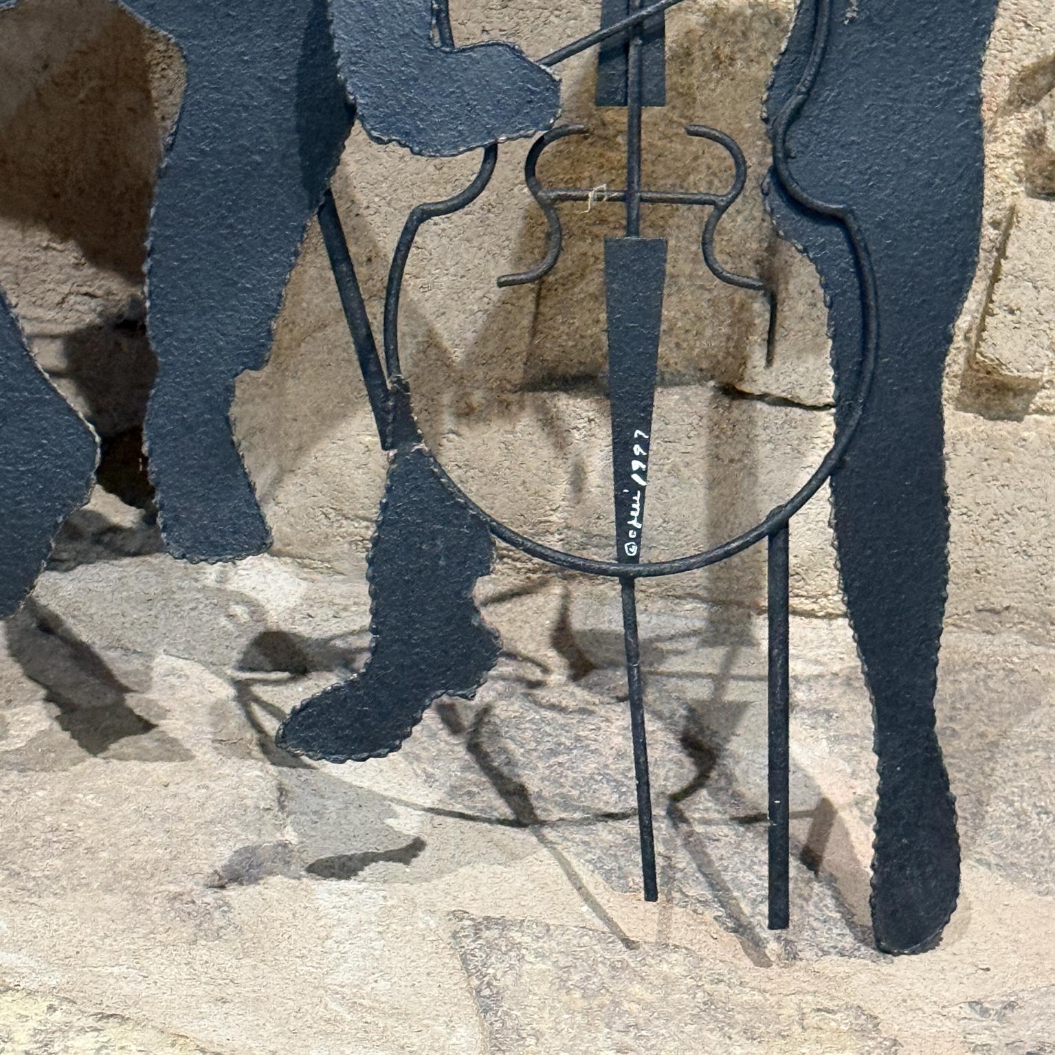 Late 20th Century ry Modern Sculpture Curtis Jere Music Band Scene For Sale