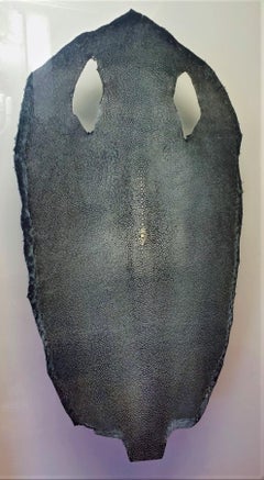 R&Y Shagreen Italian Framed Leather in Glass