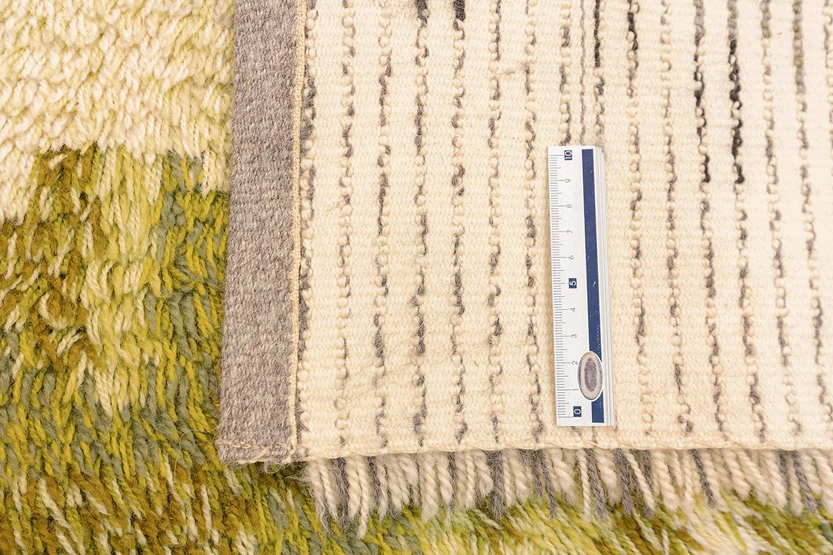 Wool Rya Rug Abstract Design Mollaianrugs Collection For Sale