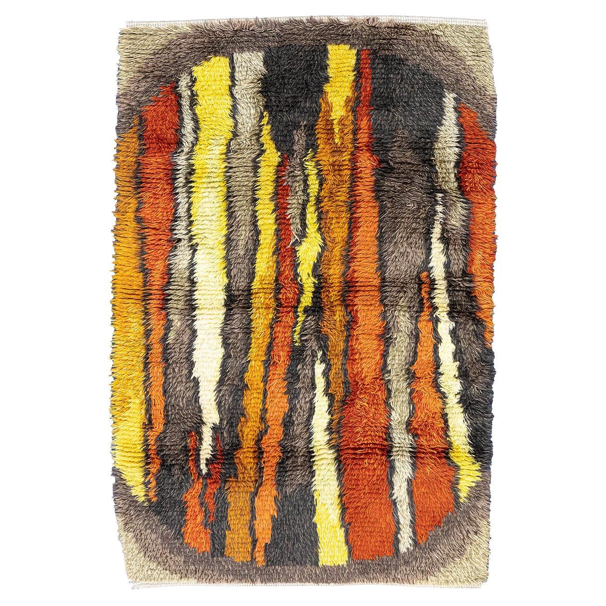 Rya Rug Abstract Design