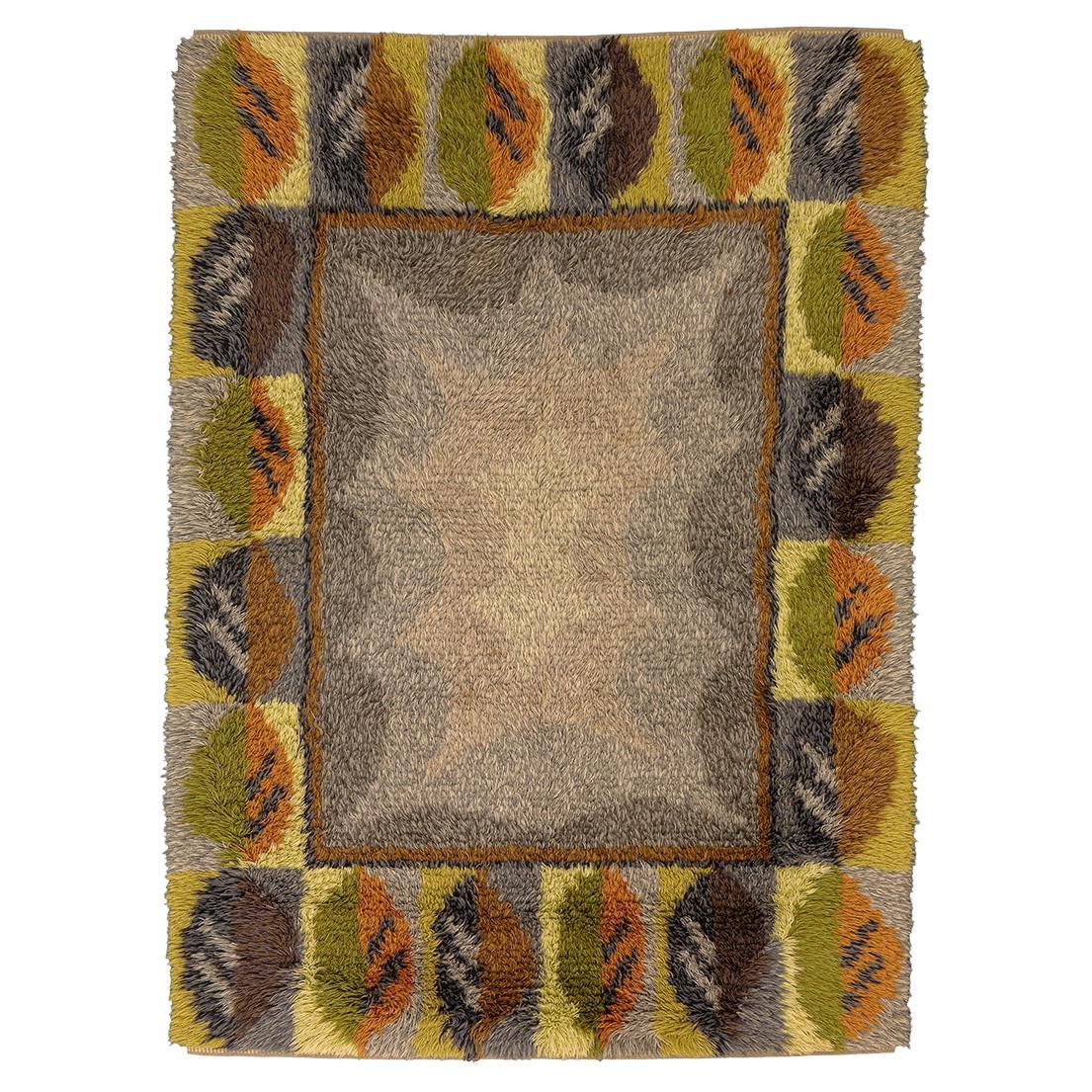Rya Rug Abstract Design