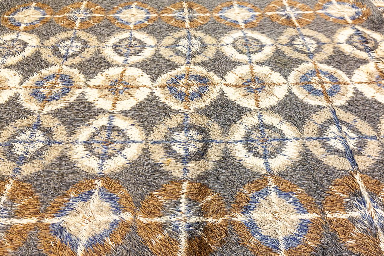 Alfombra Rya Color Marrón Escandinavo moderno en venta