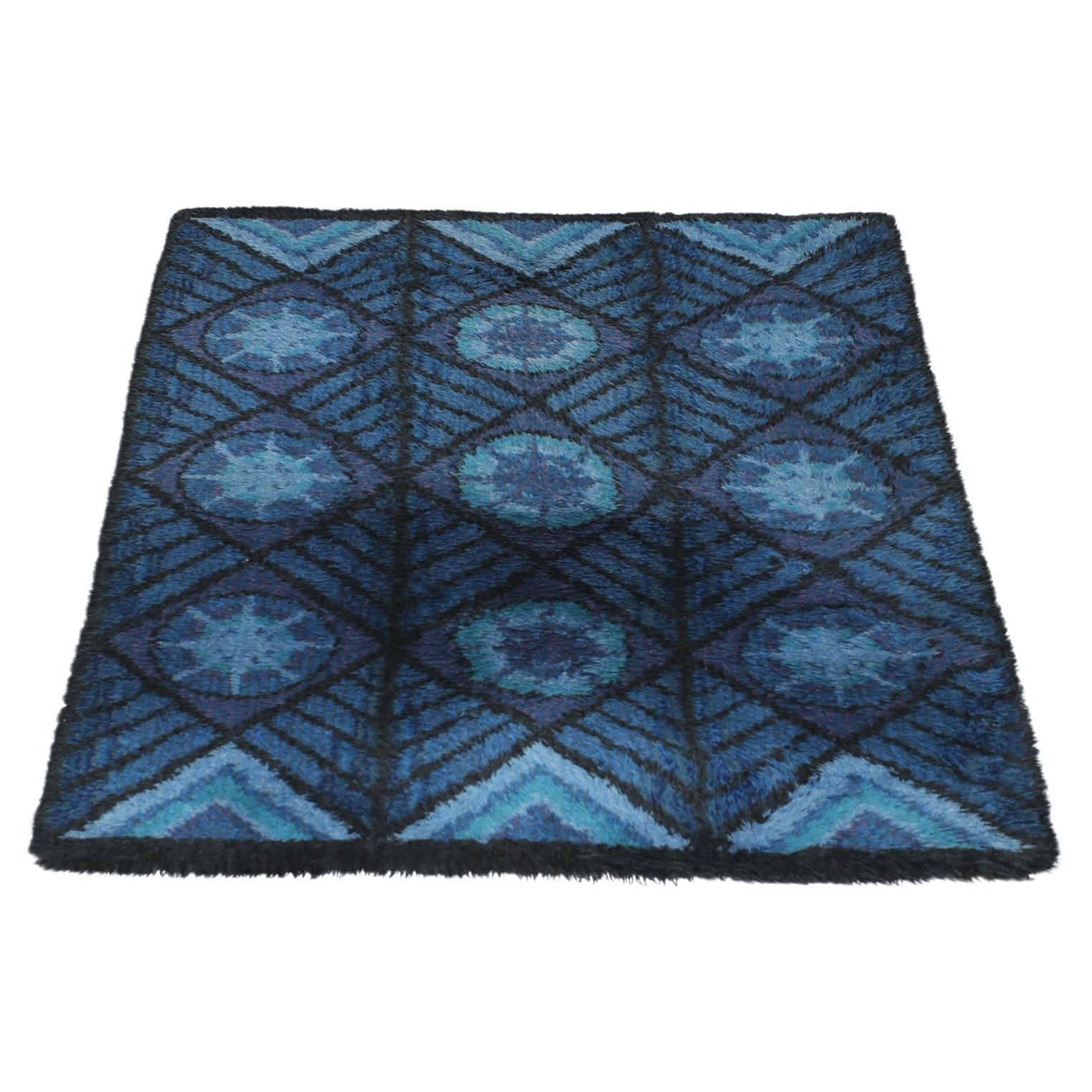 Rya Rug by Marianne Richter, Sweden, 1970s For Sale