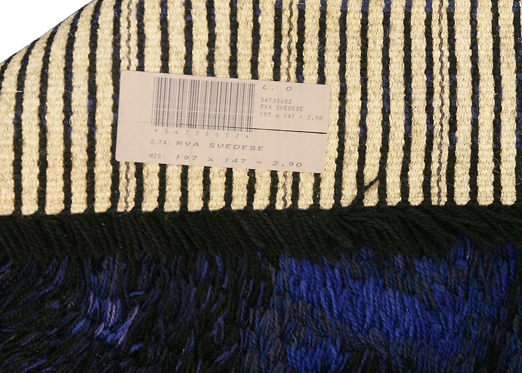 Rya-Teppich hypnotisches Sense Design (Handgeknüpft) im Angebot