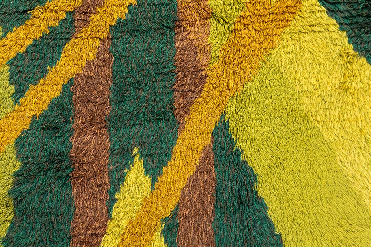 Rya Rug Natural Theme Mollaianrugs Collection In Good Condition For Sale In Ferrara, IT