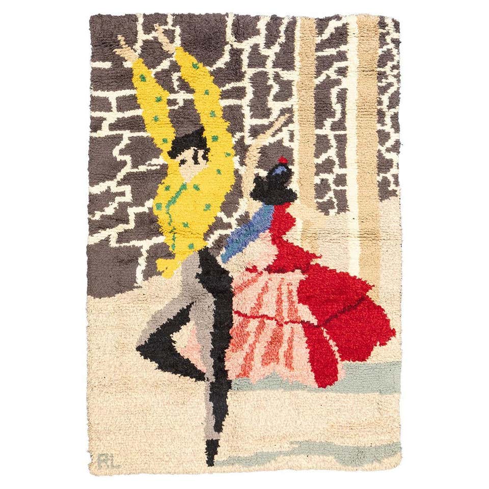 Large, Richly Colored Rya Rug For Sale at 1stDibs