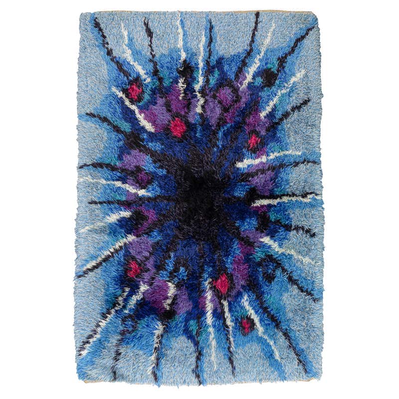 Rya Rug Hypnotic Sense Design For Sale at 1stDibs