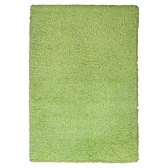 Retro Rya Rug Swedish Green Color