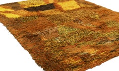 Rya Rug Vintage Scandinavian
