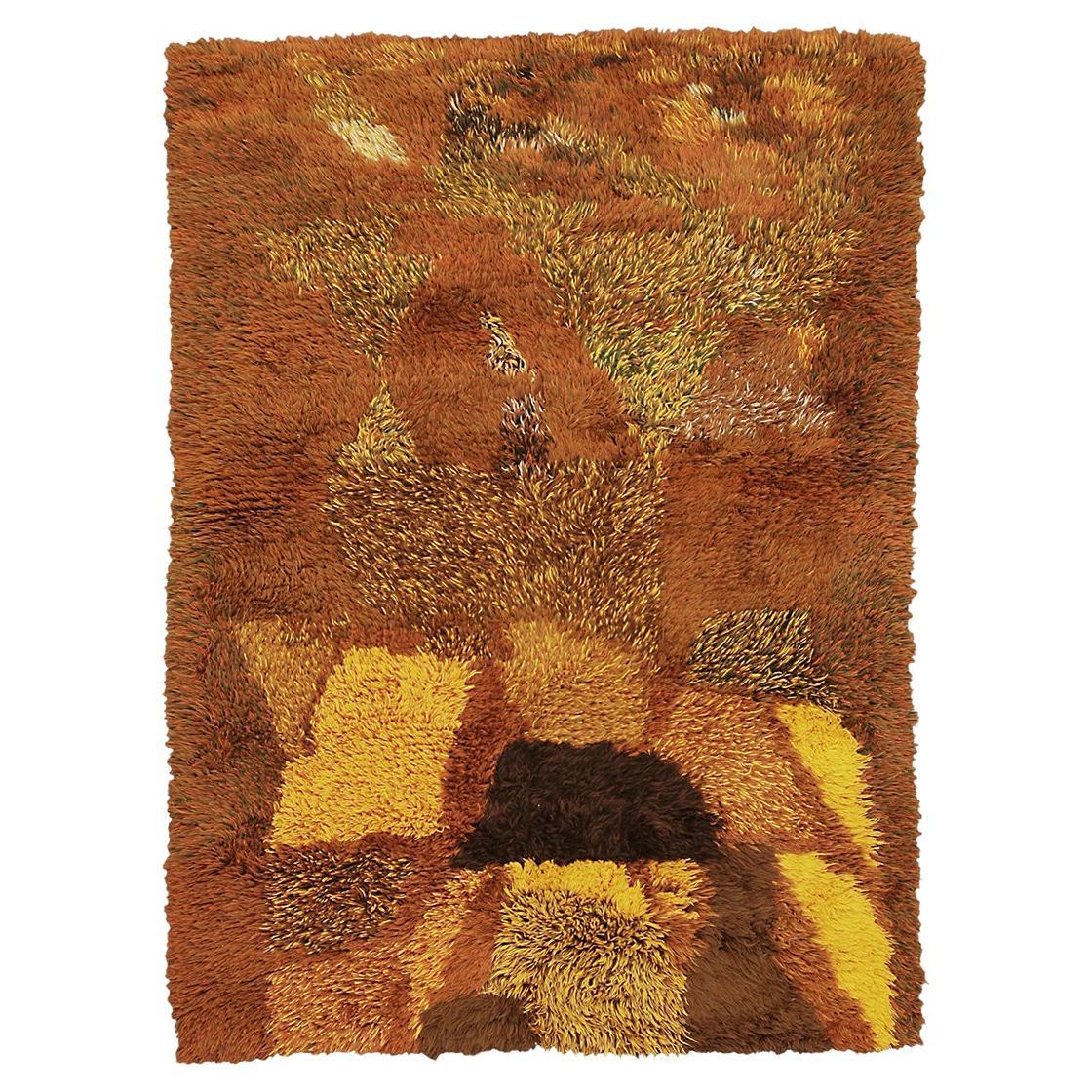 Rya Rug Vintage Scandinavian