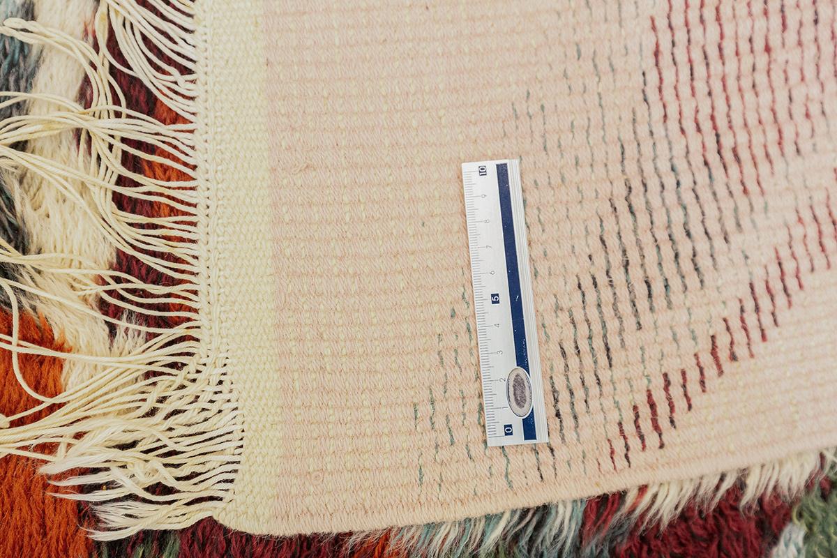 Wool Rya Rugs Abstract White Mollaianrugs Collection For Sale