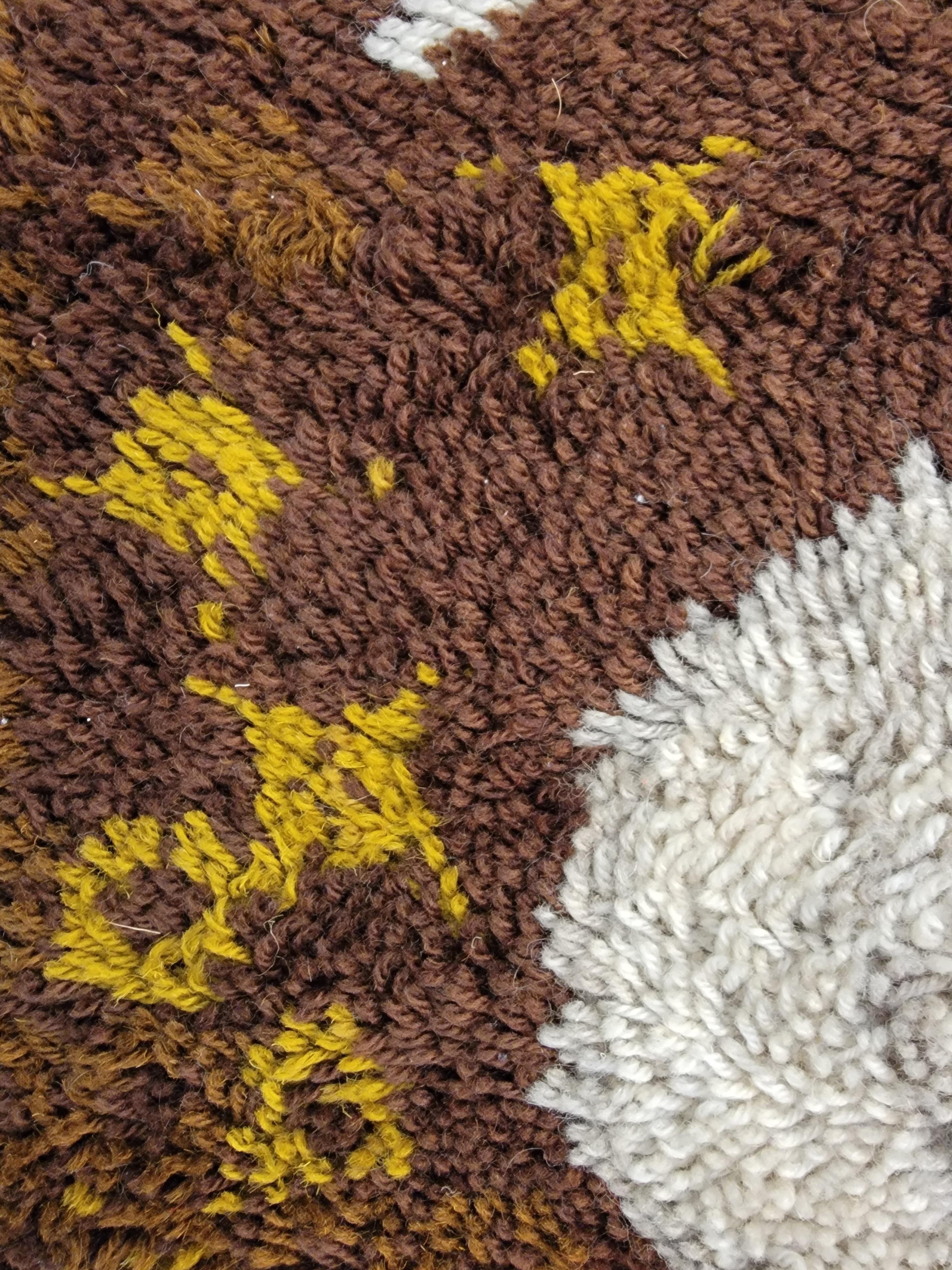 Danish Rya Shag Rug Cat
