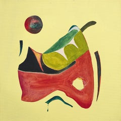 Jupiter Rising: Abstract Oil Painting on Canvas, 2010s, New, 20x20