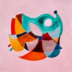 On Our Way: Abstract Oil Painting on Canvas, 2010s, New, 24x24