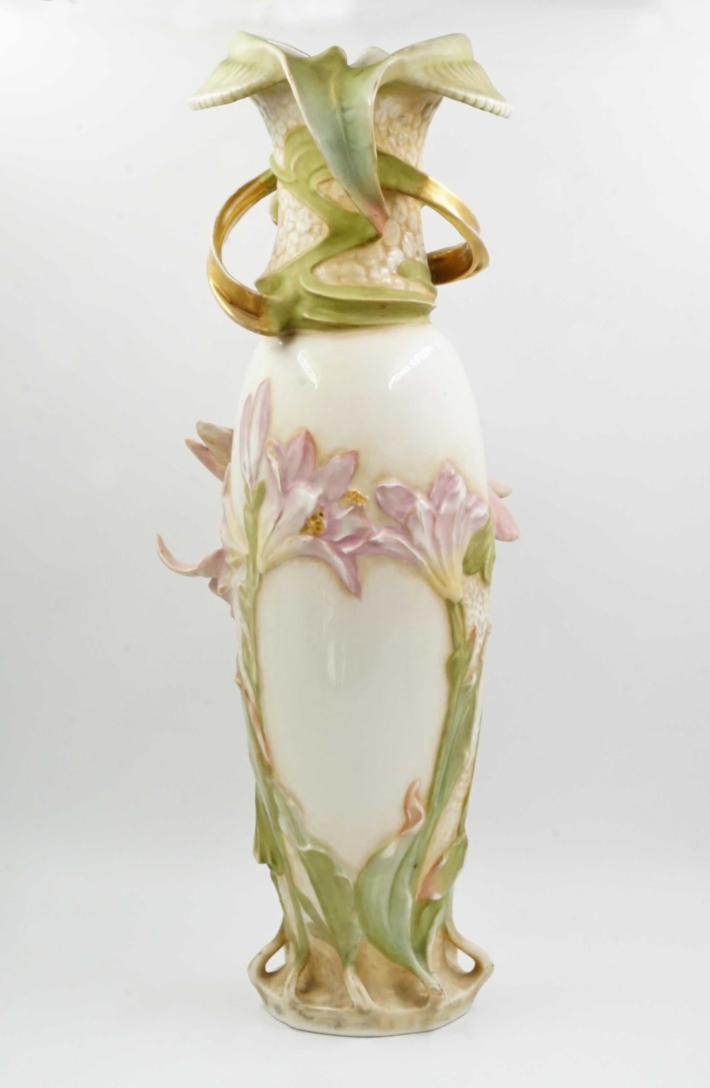 Art Nouveau Ryal Dux Art nouveau vase