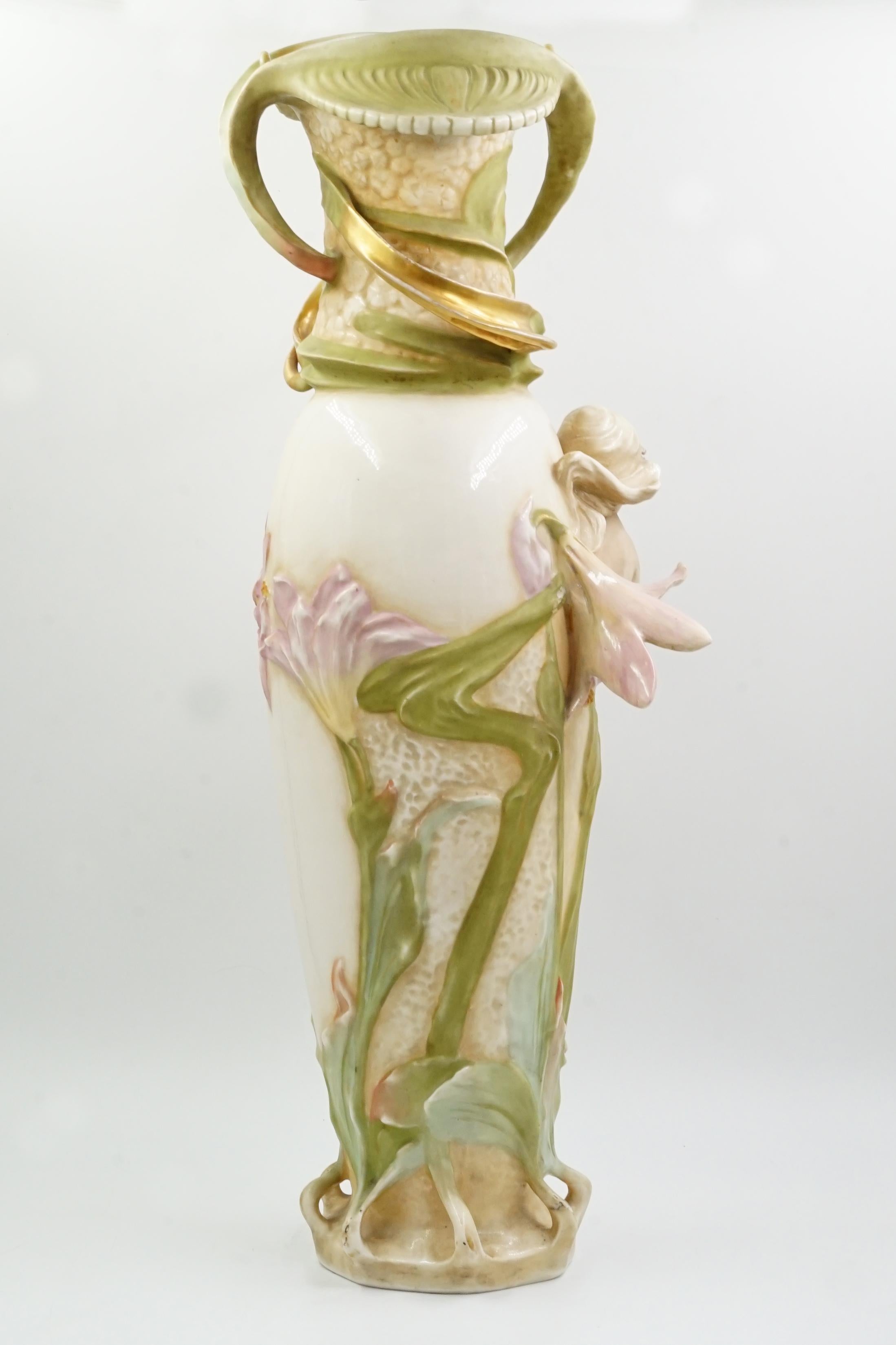 Czech Ryal Dux Art nouveau vase