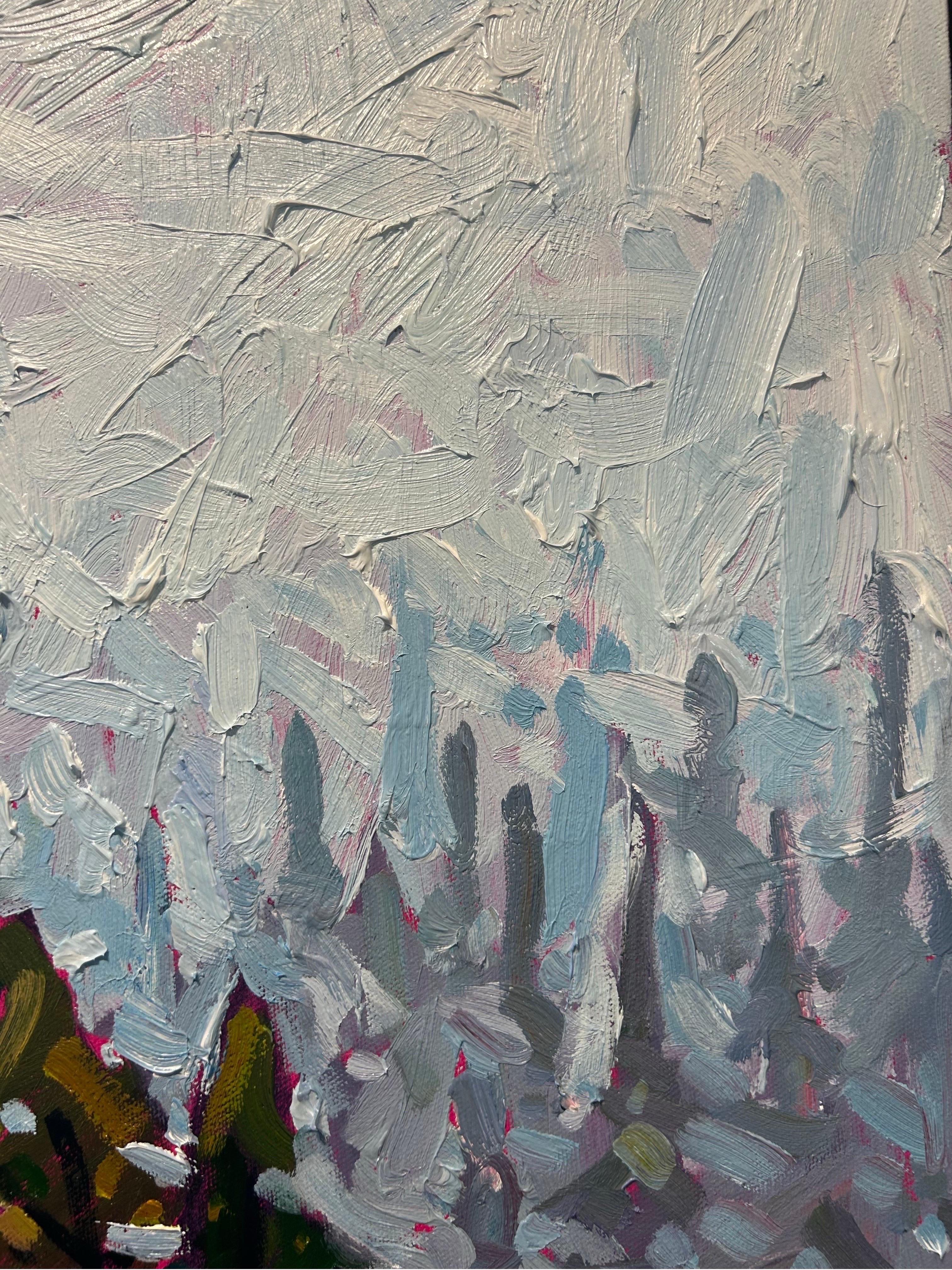'Reflejos de la isla, Algonquin' Paisaje contemporáneo en pintura al óleo - Painting Impresionista de Ryan A. Sobkovich
