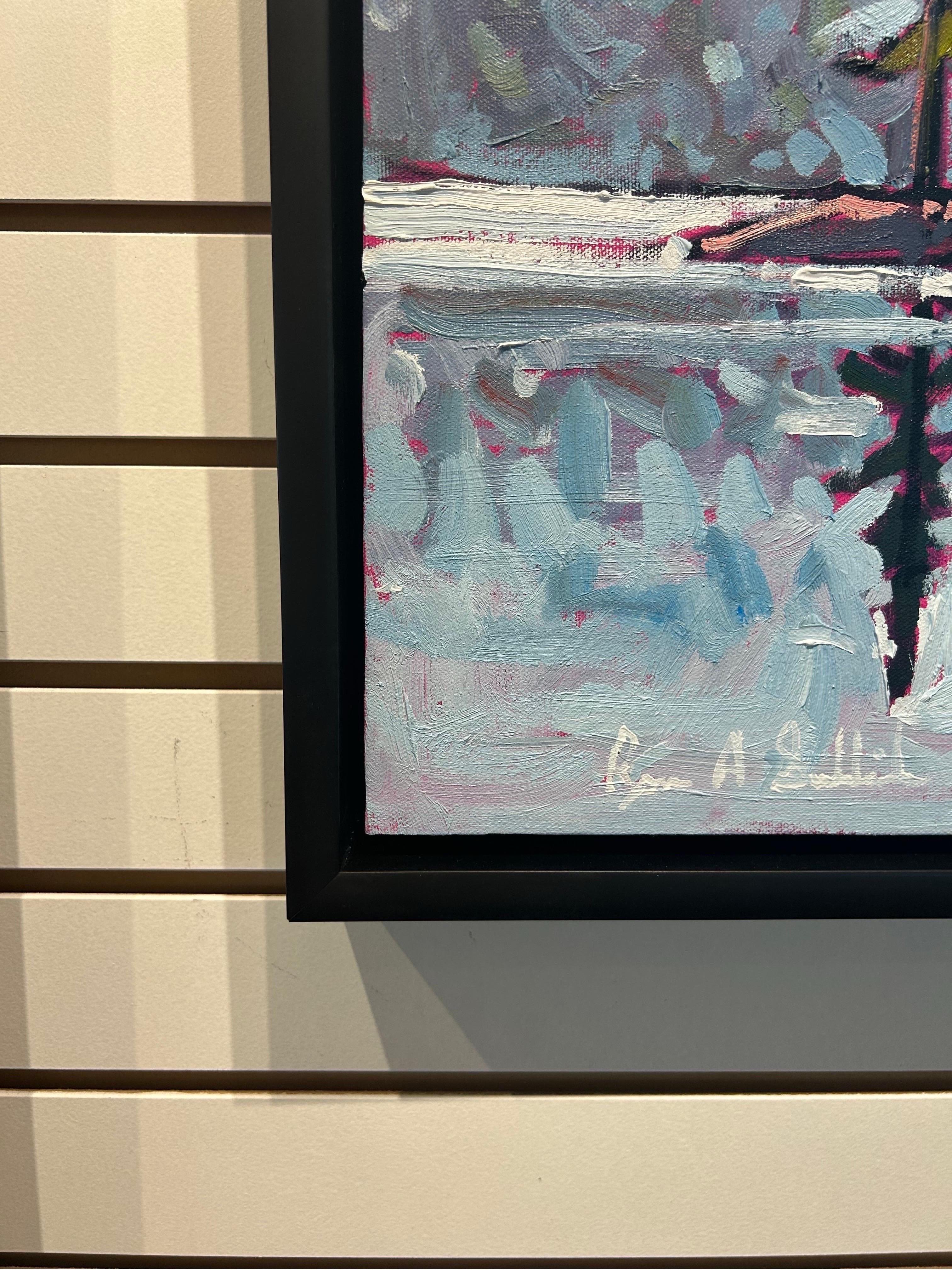 'Reflejos de la isla, Algonquin' Paisaje contemporáneo en pintura al óleo en venta 1