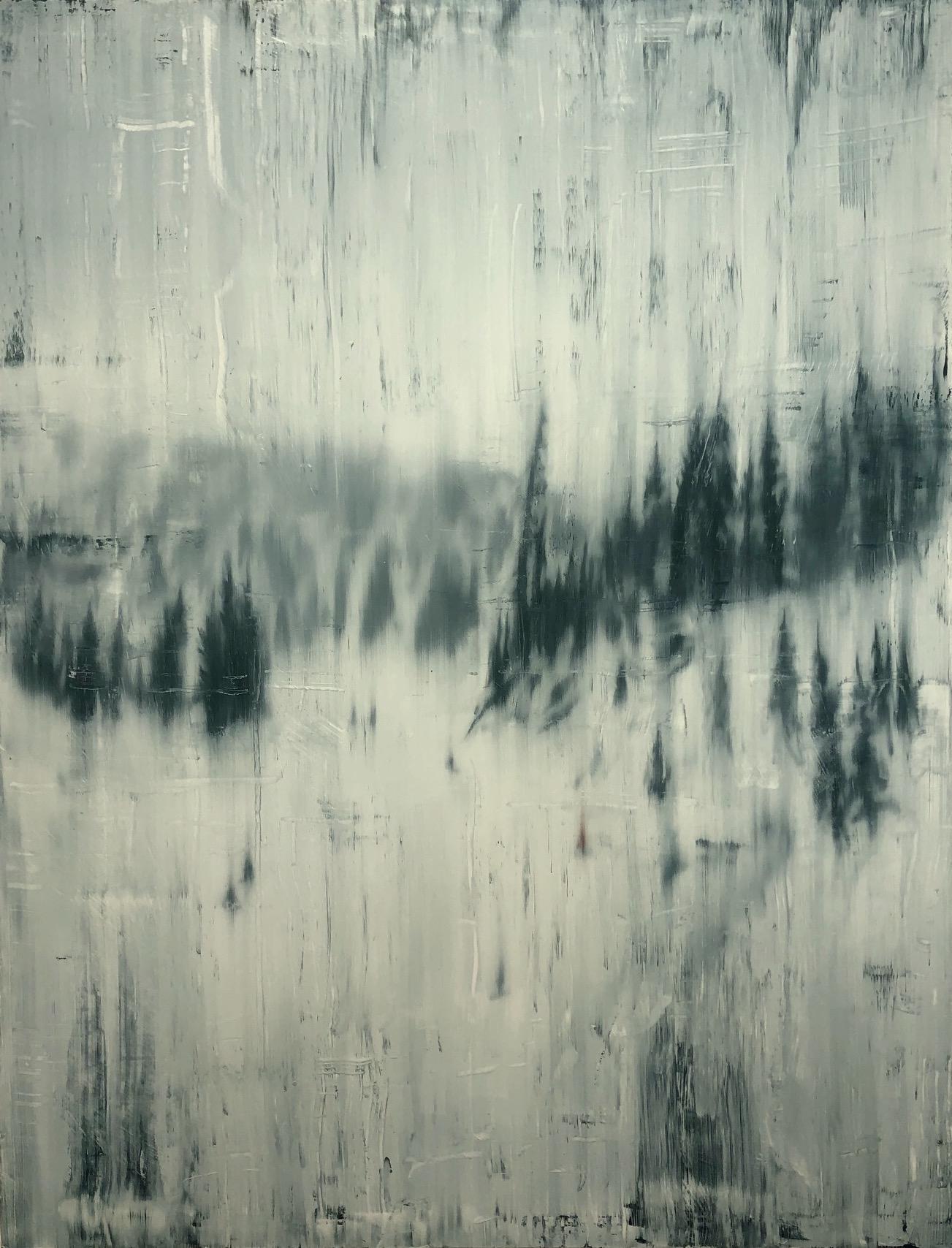 Landscape Painting Ryan Akerley - 5 skieurs