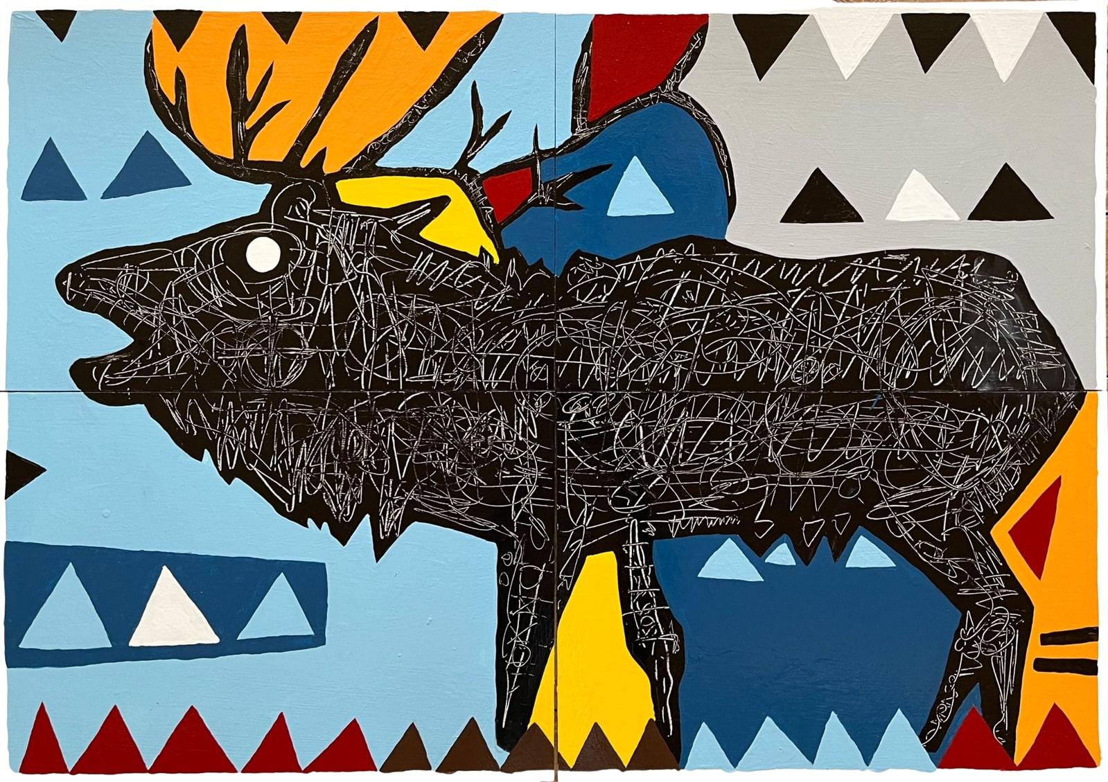 Ryan Cronin - El alce, Pintura 2023