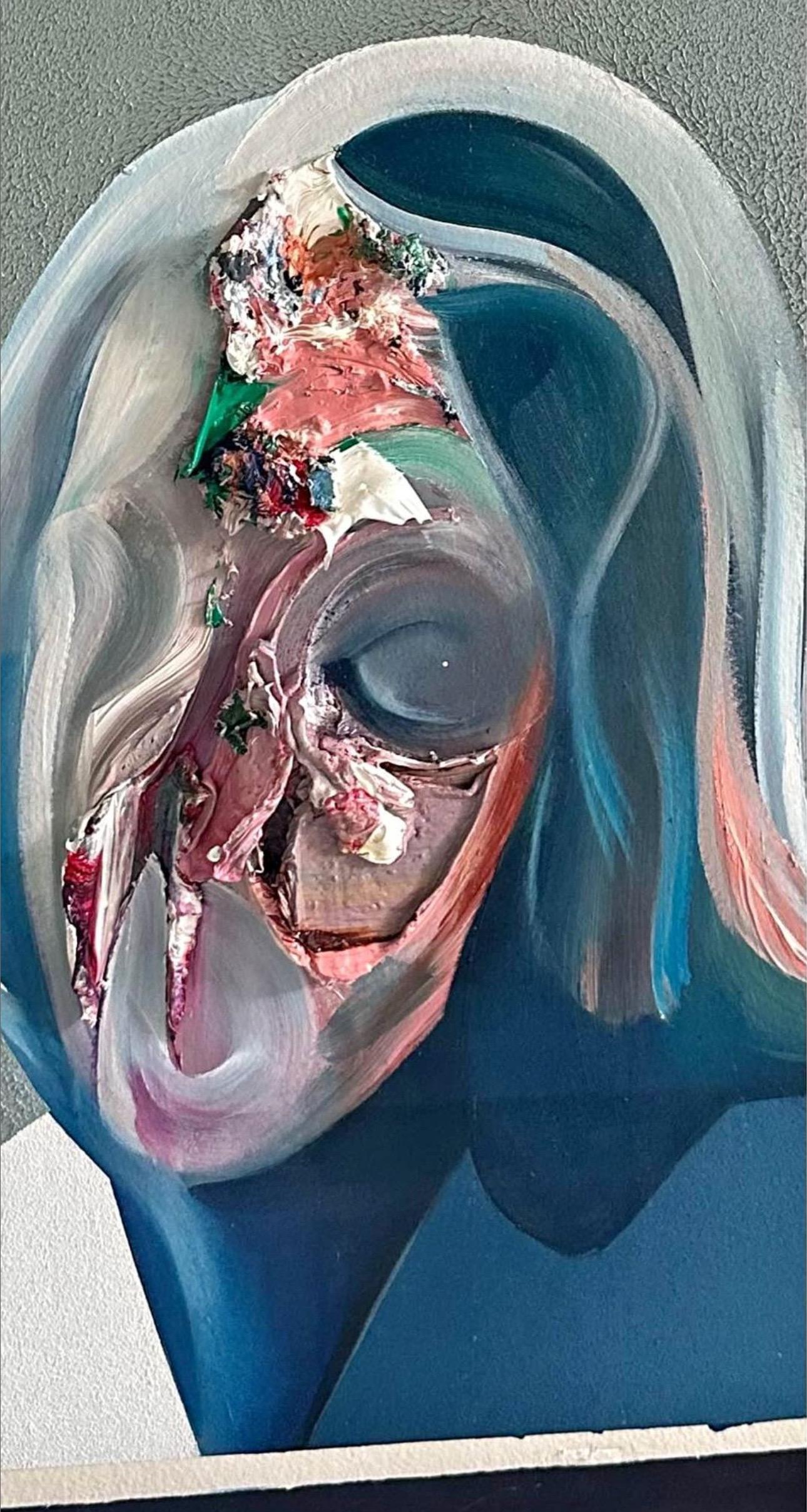Un dipinto unico e sorprendente, realizzato con la vernice a trama spessa firmata dall'artista. È incorniciato professionalmente su una cornice in legno di noce fatta a mano. Questo quadro fa parte di una serie esaurita. 