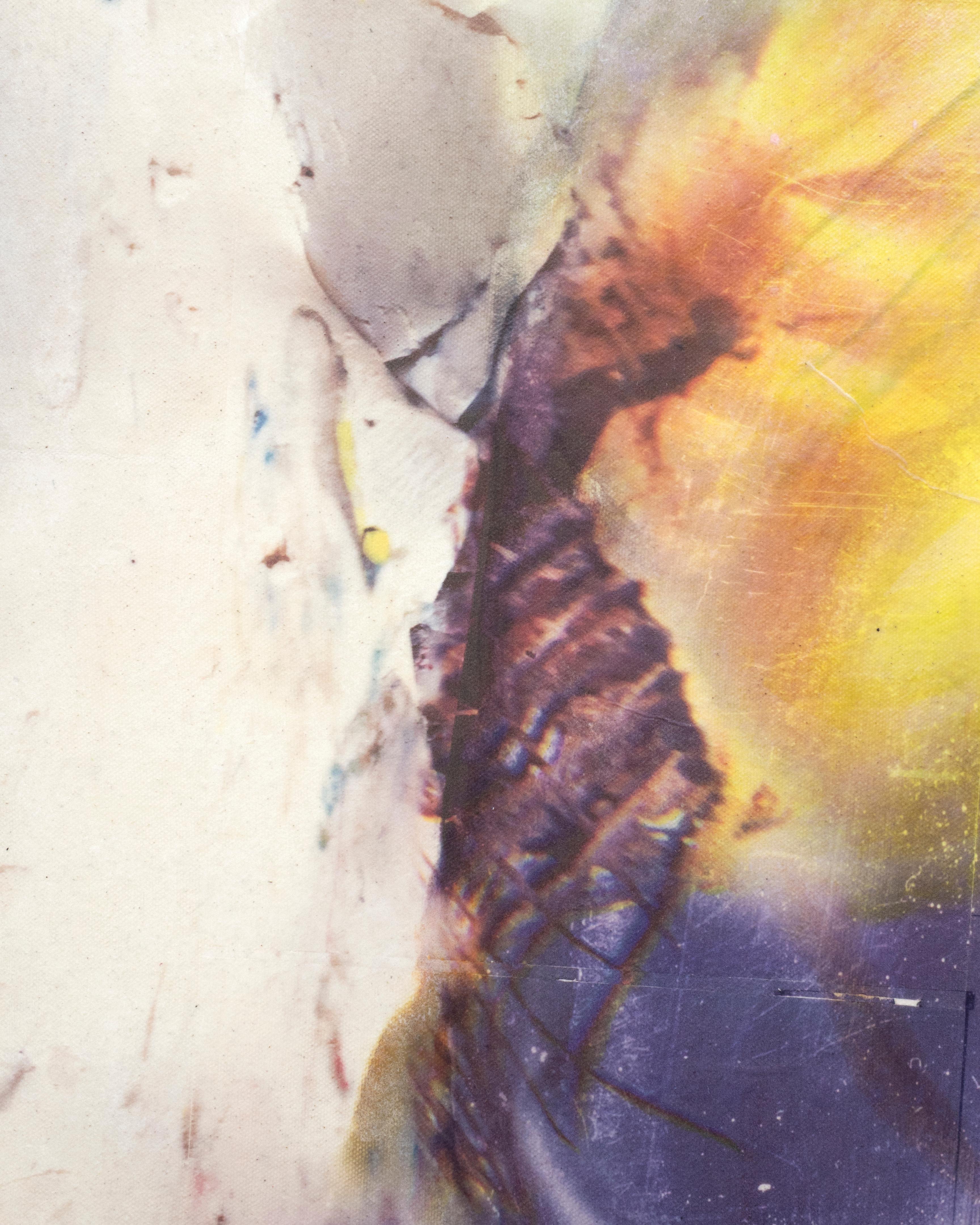 Pony Boy - Beige Abstract Painting by Ryan Leitner