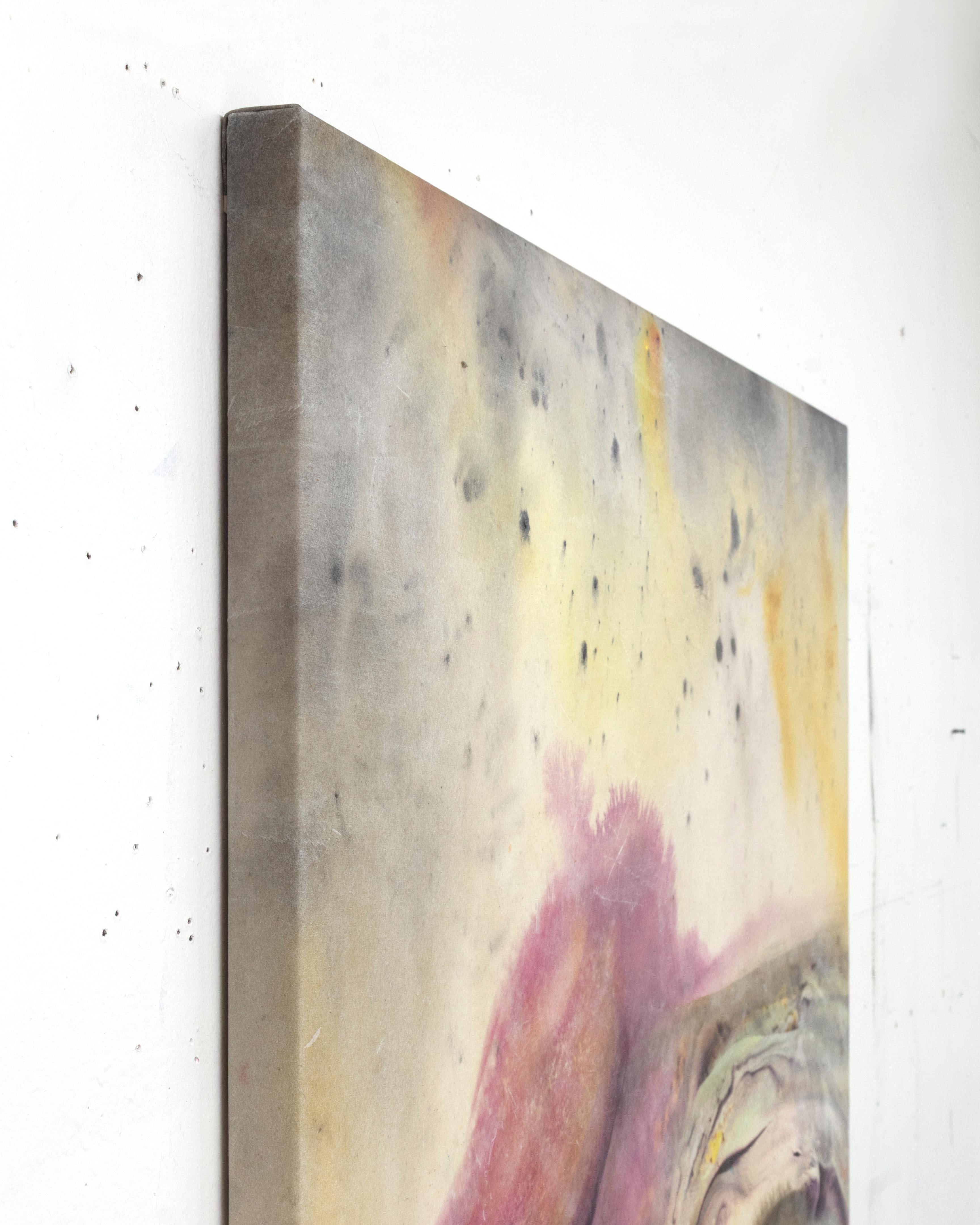 Scrapbook Knees - Painting by Ryan Leitner