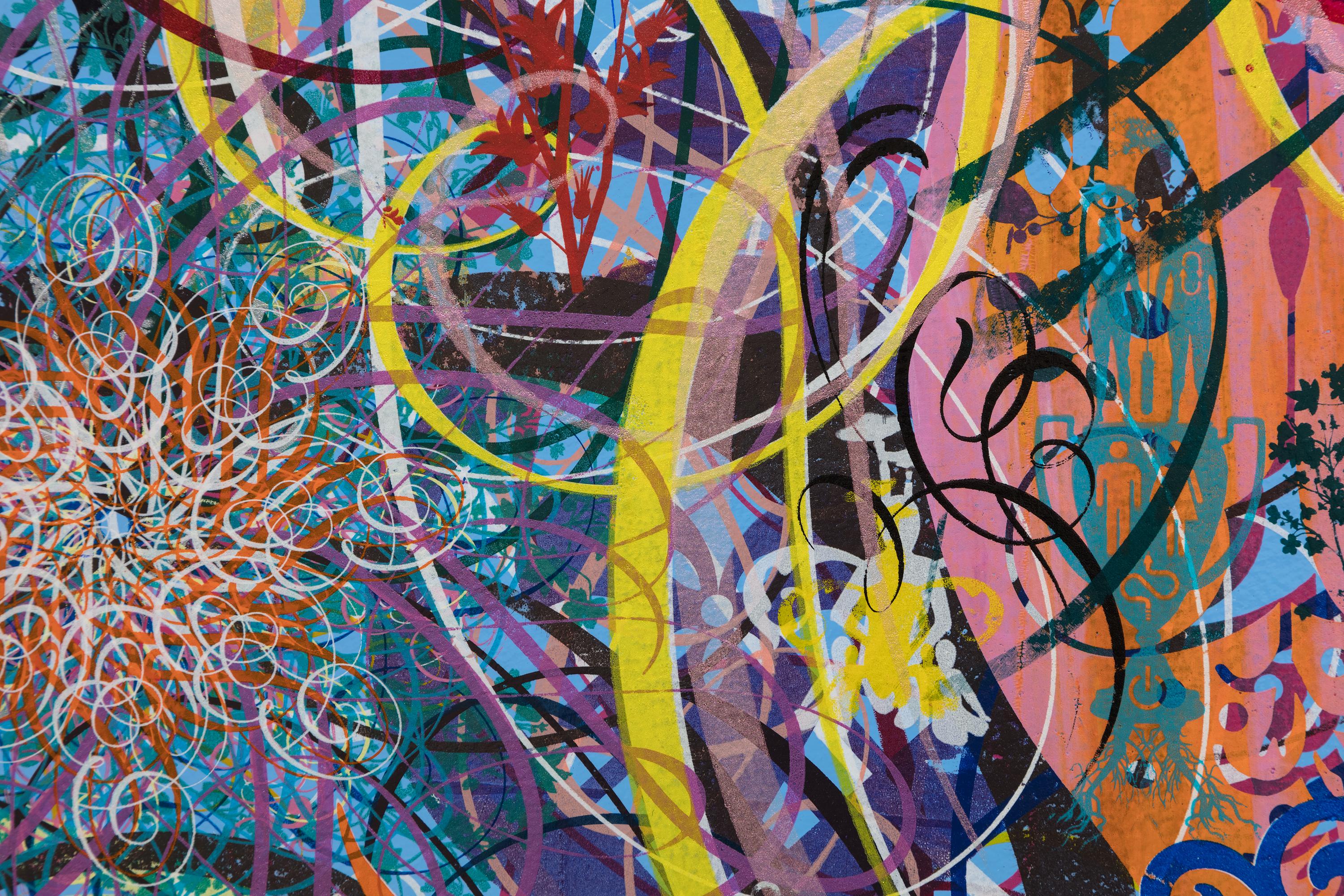 A Dream Within A Dream, (What Am I, A Mind Reader?) - Abstract Painting by Ryan McGinness