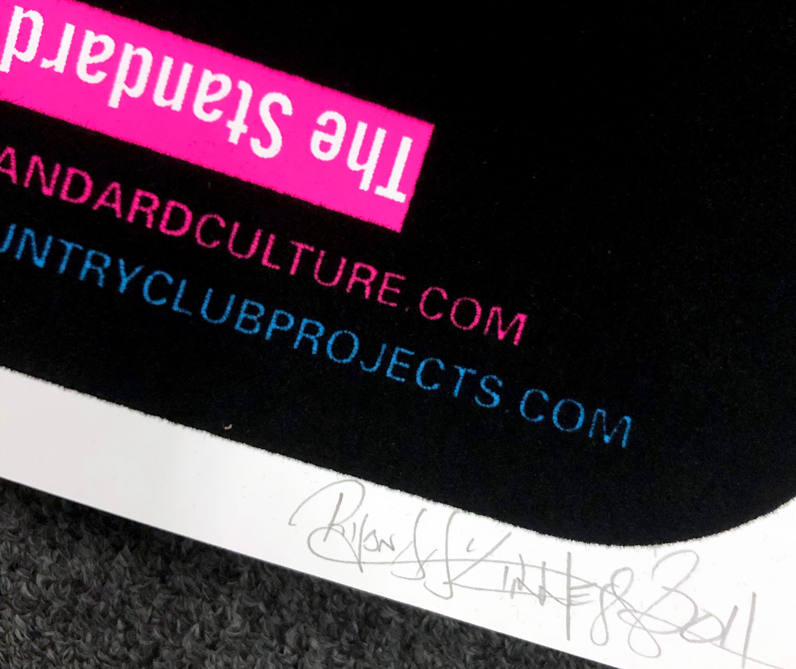 Siebdruck für Damen von Ryan McGiness, signiert  (Pink), Figurative Print, von Ryan McGinness