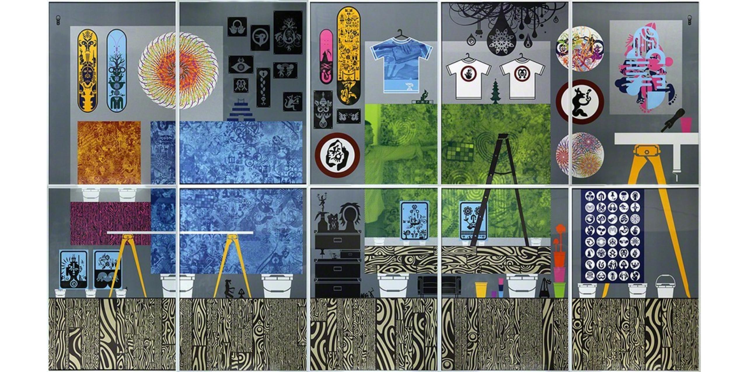Ryan McGinness Conjunto de diez litografías, 2016 Moderno en venta