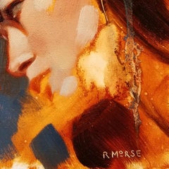 Compléments - Peinture expressionniste abstraite d'un portrait de femme
