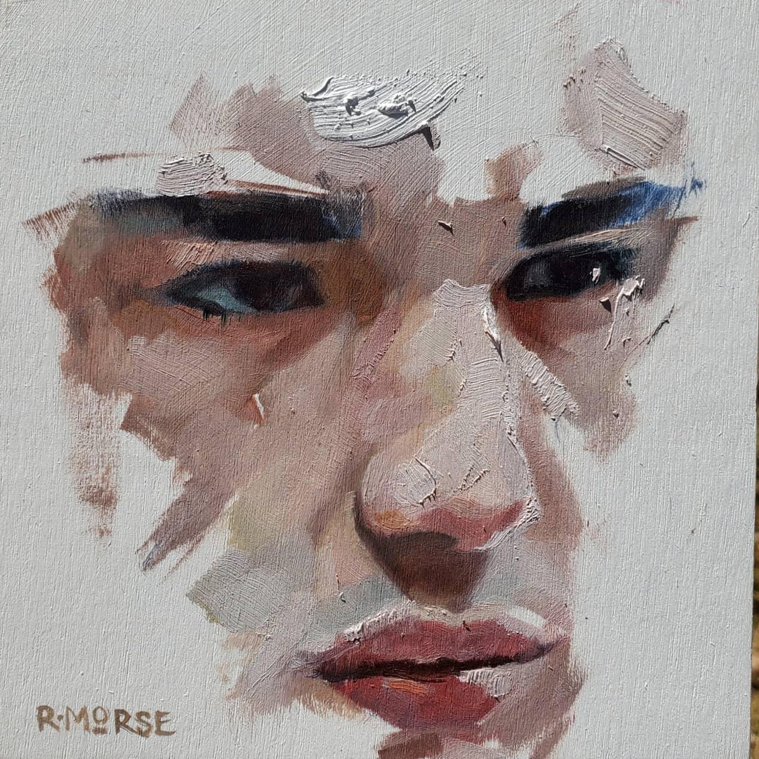 Ryan Morse Portrait Sketch Oil Painting At 1stdibs