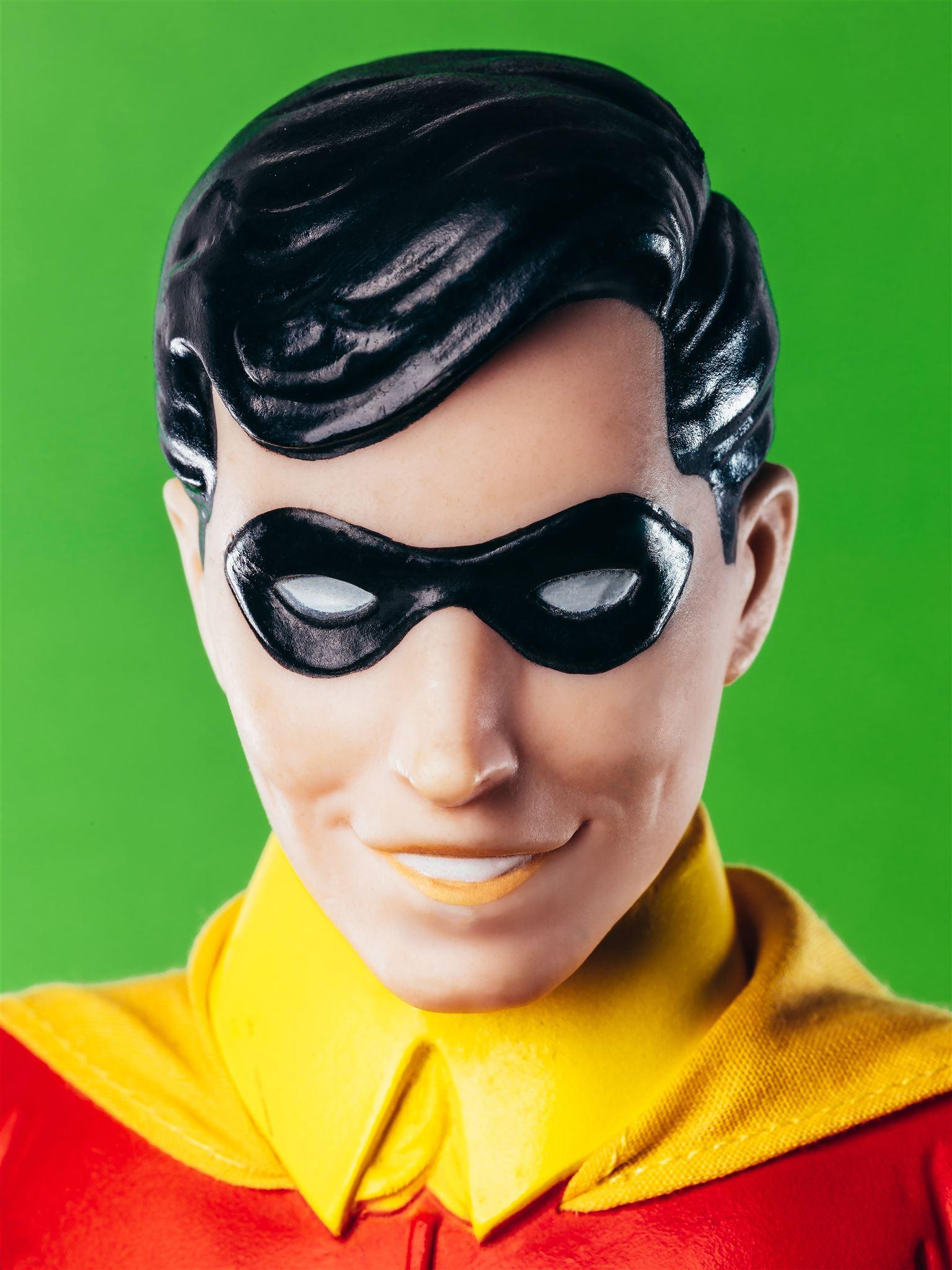 Cabeza de plástico: RARO Muñeco Robin Vintage - 1988, raro, vintage, coleccionable, cómic