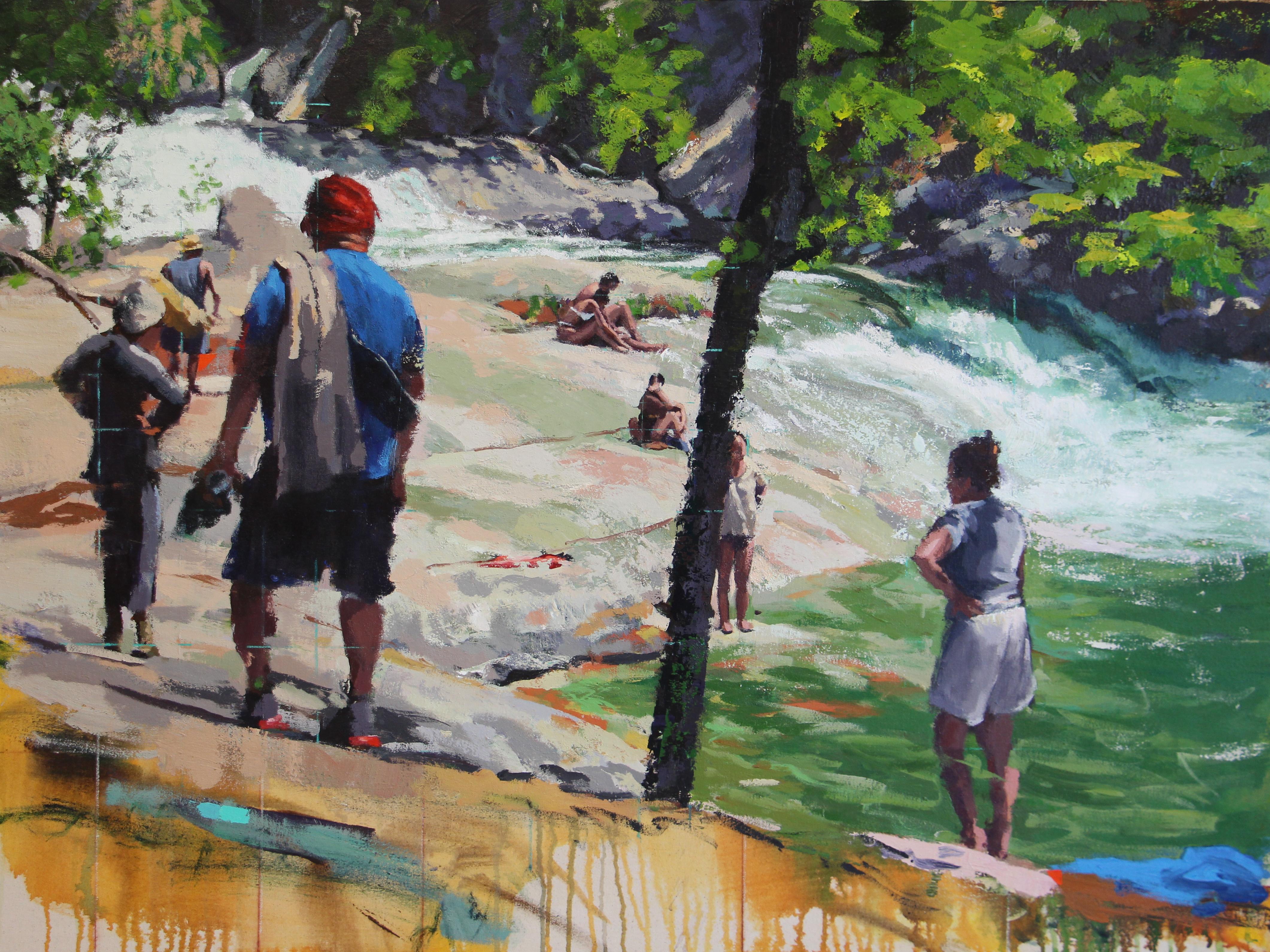 Landscape Painting de Ryan Reynolds - Salto del Ángel: Sierra