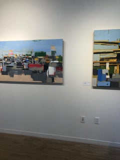 Freeway No. 12 / color abstract city oil painting cars realism