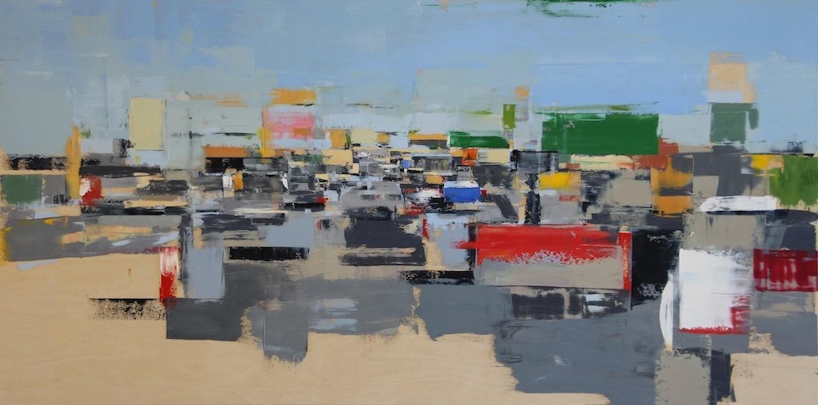 Freeway No. 12 / color abstract city oil painting cars realism 