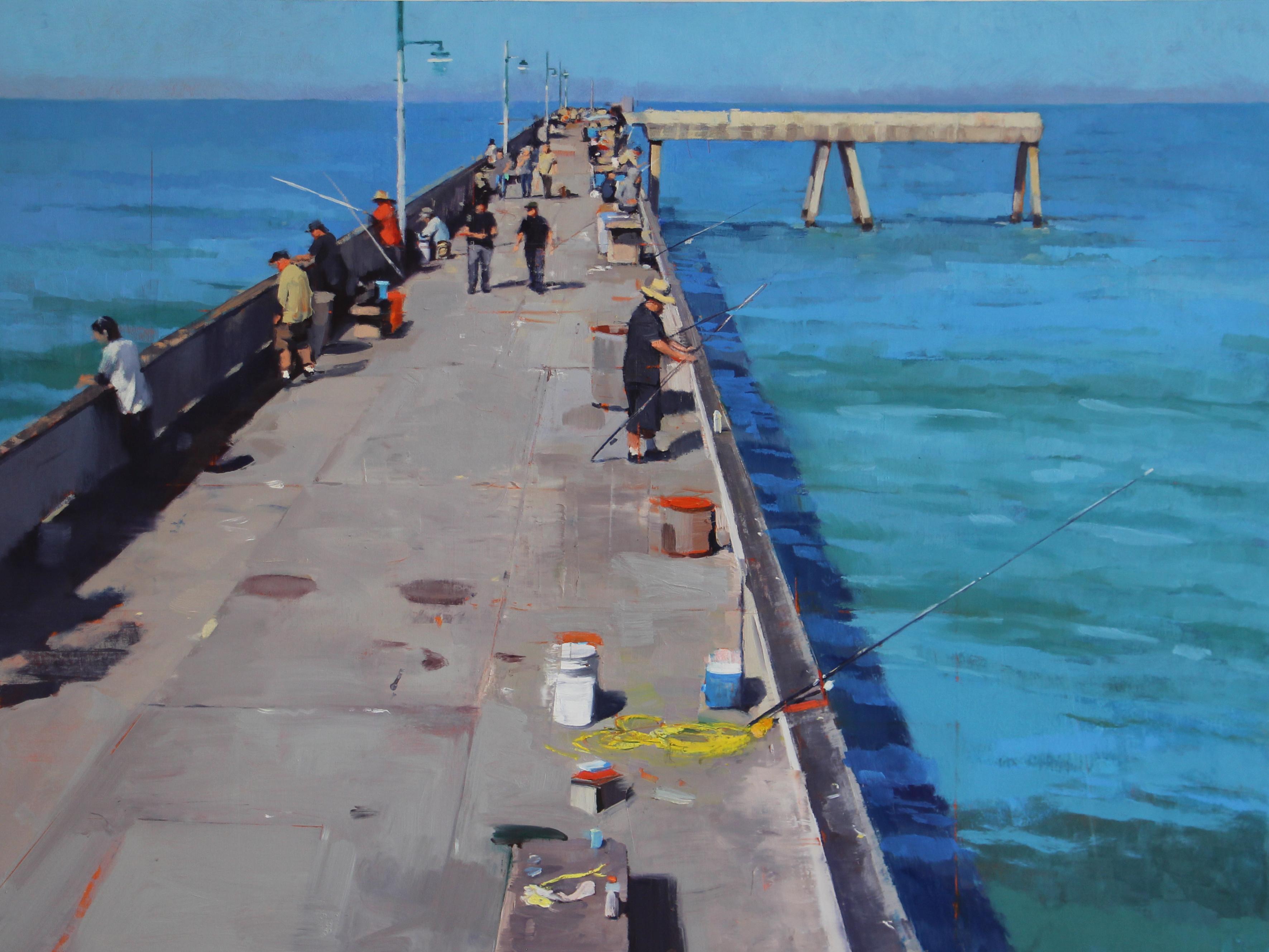 Ryan Reynolds Landscape Painting - Pacifica Pier 7