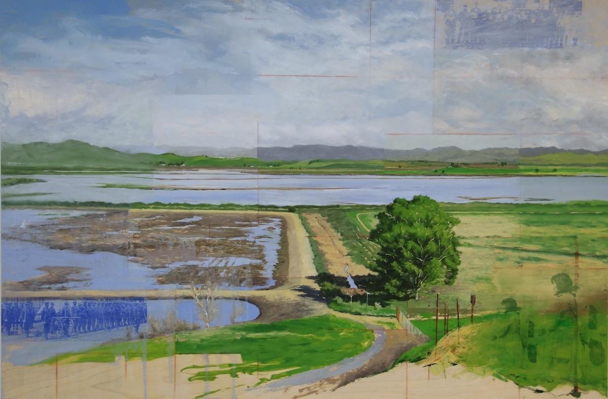 Ryan Reynolds Landscape Painting - Sonoma Creek Estuary