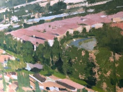 Sprawl No. 11 / architecture abstract city oil painting urban realism