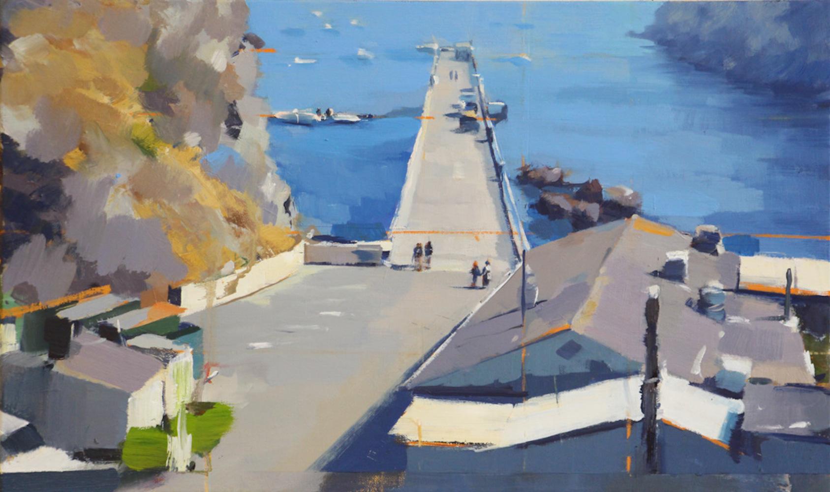 Ryan Reynolds Landscape Painting - Trinidad Pier