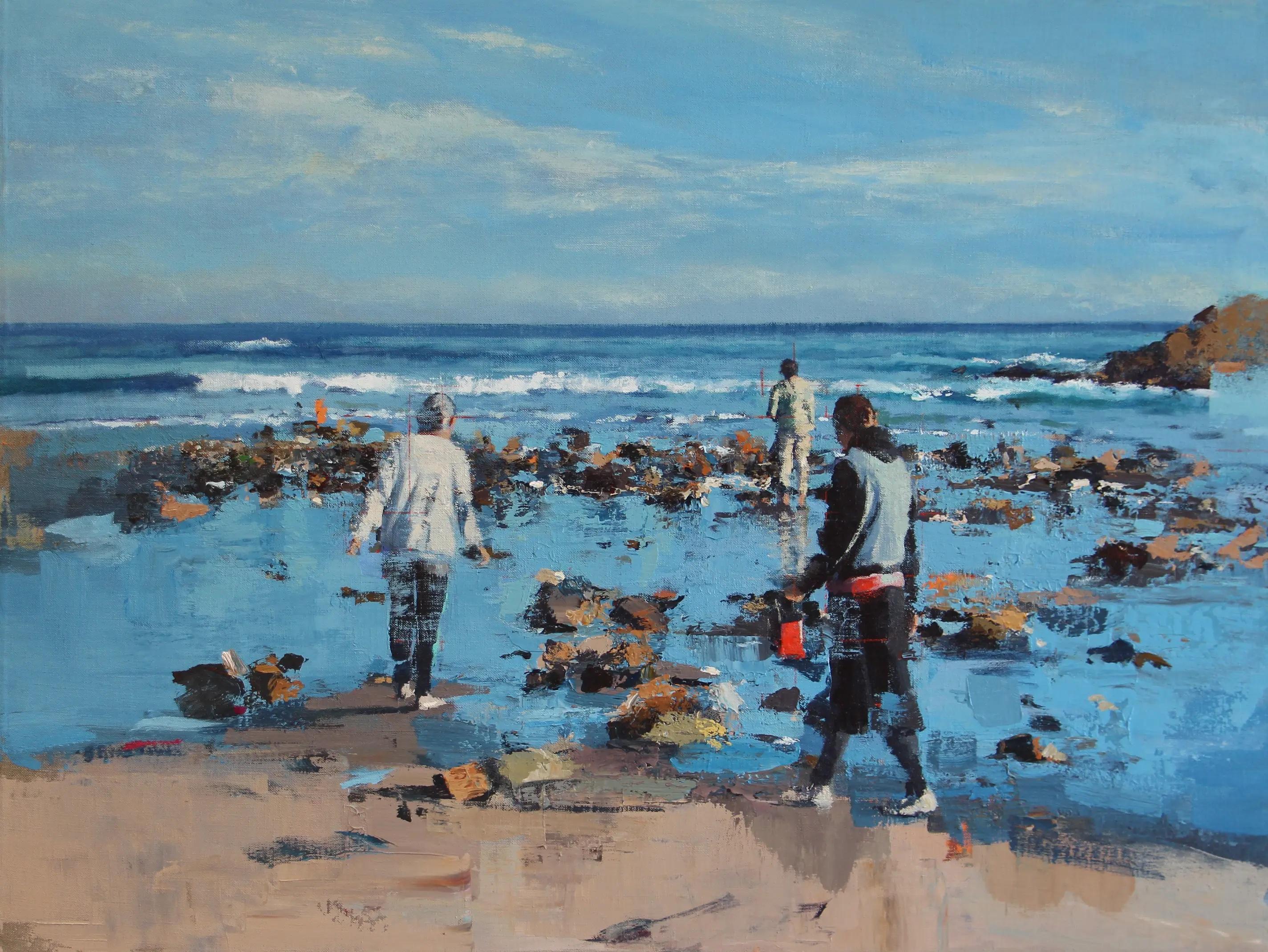 Figurative Painting de Ryan Reynolds - Mareas de invierno
