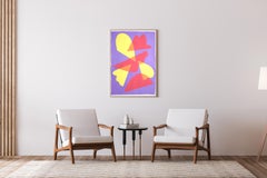 Translucent Streetlights, Yellow, Pink and Purple Mid-Century Abstract Shapes