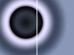 Eclipse Diptych, Galaxy Landscape in Black and White, Black Hole, Space Print 