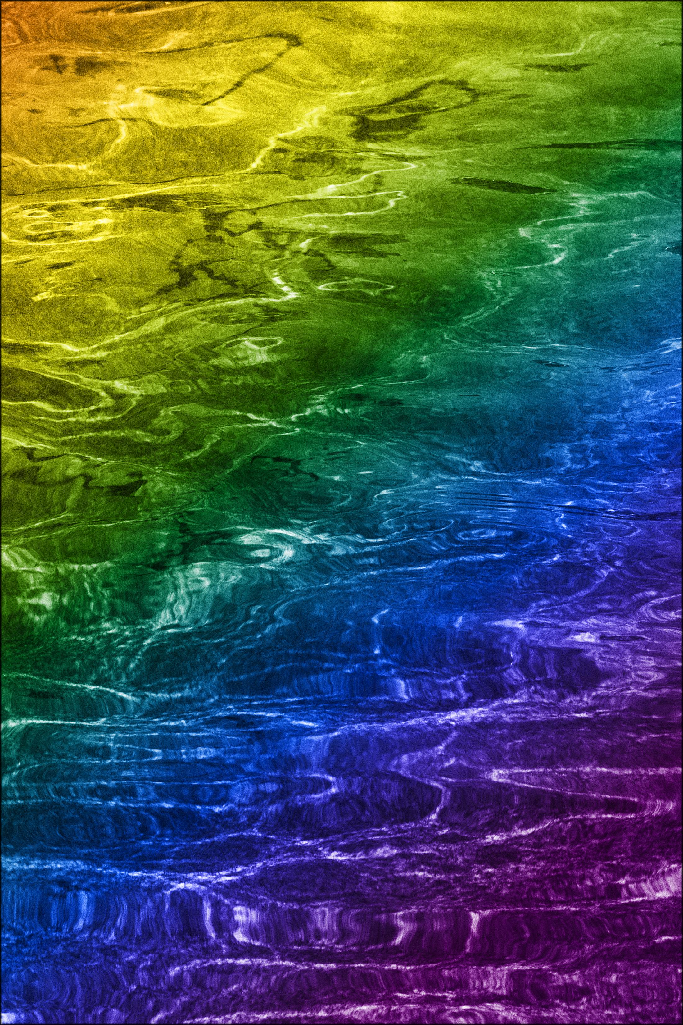 Rainbow Reflections, Waterscape Diptych, Altered Nature Limited, Giclée, Ripples For Sale 1