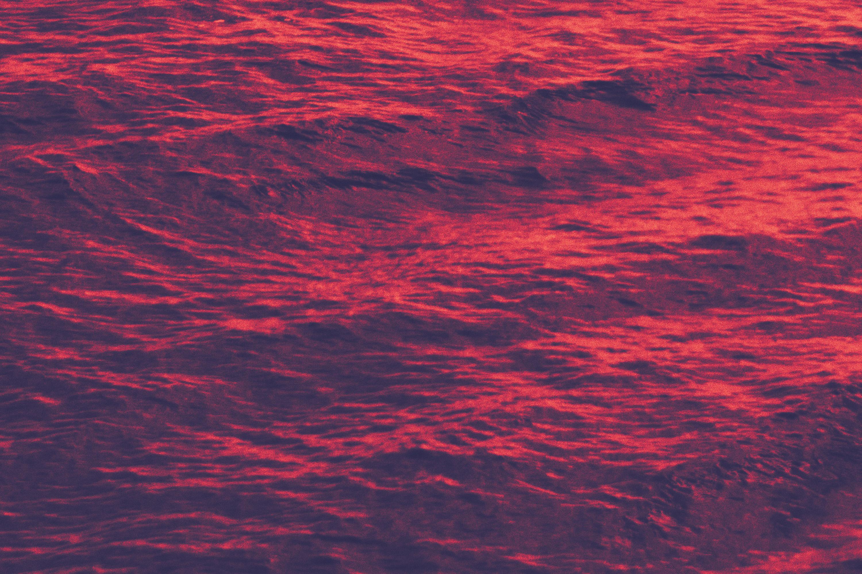 Red Sea, Abstract Diptych, Giclée Print Golden Pink, Blue Mediterranean Seascape en vente 4