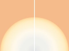 The Sun, Golden Colors, Warm Tones Diptych, Space Age, Abstract Geometry Hue  