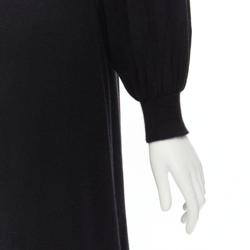 RYAN ROCHE 100% cashmere black pleated collar bubble sleeve midi dress S
Reference: KEDG/A00028
Brand: Ryan Roche
Material: Cashmere
Color: Black
Pattern: Solid
Extra Details: Pleated at collar. Rounded bubble sleeves.
Made in: