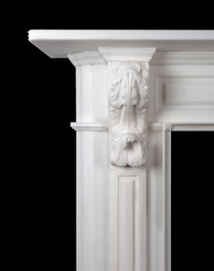 Ryan & Smith Carved Irish Corbel Fireplace